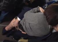 ノーパンでバスに乗っちゃった女子高生が、発情した男に背後から触られ助けも呼べずにされるがまま